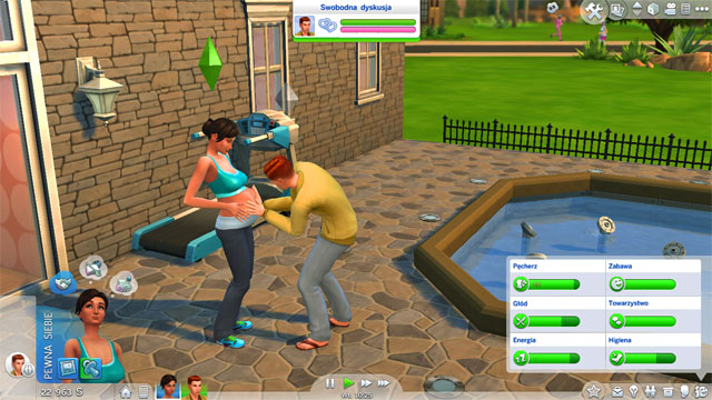 The duration of the pregnancy is 3 days - each day is another trimester, At first, the Sim woman feels uncomfortable, due to her morning nausea - The child - The Sim Environment - The Sims 4 - Game Guide and Walkthrough