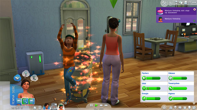 Then, they jump out of the carriage and turns into a Child - The child - The Sim Environment - The Sims 4 - Game Guide and Walkthrough