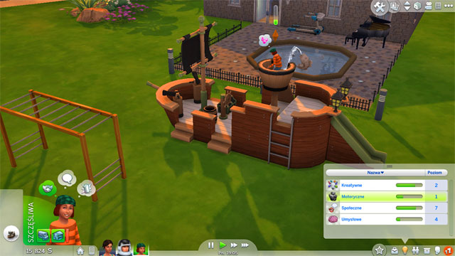 You can develop Motor Skills in two ways: a much cheaper method is to play on ladders, and the other one is the expensive playing house - The child - The Sim Environment - The Sims 4 - Game Guide and Walkthrough