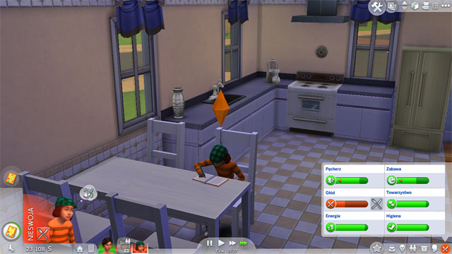 The key issue for the child is a jest to go to school (information about this can be found in the panel, in the Sim career tab [J]) - The child - The Sim Environment - The Sims 4 - Game Guide and Walkthrough