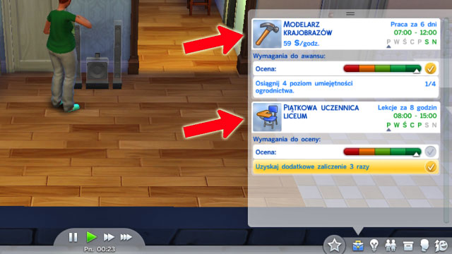 A teen Sim can also take up a part-time job - The child - The Sim Environment - The Sims 4 - Game Guide and Walkthrough