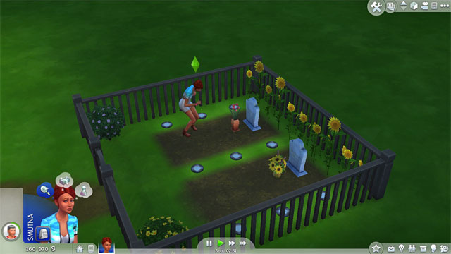 The tomb outdoors, or the urn indoors may be made into a commemorative place - Death - The Sim Environment - The Sims 4 - Game Guide and Walkthrough