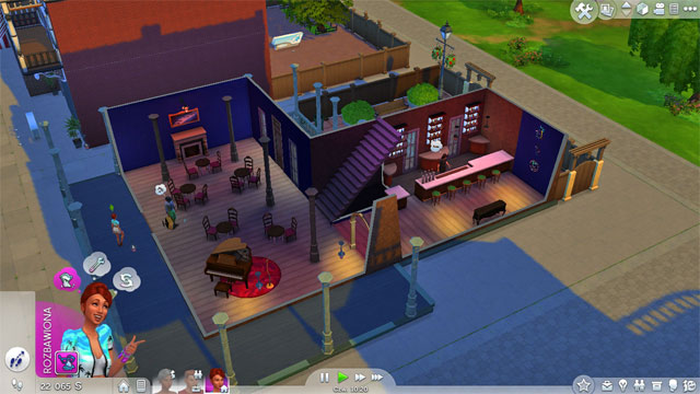 The nightclub is quite poorly furnished - Outdoors Entertainment - The Sim Environment - The Sims 4 - Game Guide and Walkthrough