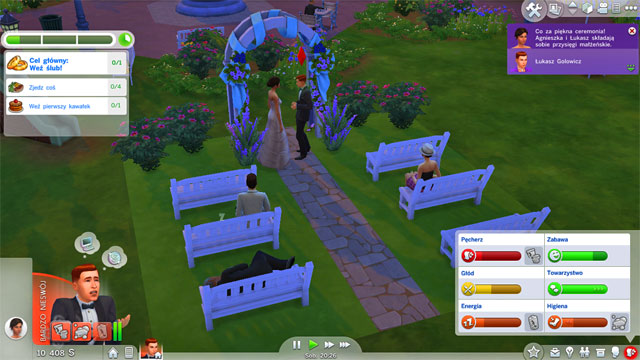 Its cost is 1 000 Simoleons and you can organize it in many locations available in the game (home, both museums, both parks, bar, night club and the lounge), including the house of the spouse - Social events - The Sim Environment - The Sims 4 - Game Guide and Walkthrough
