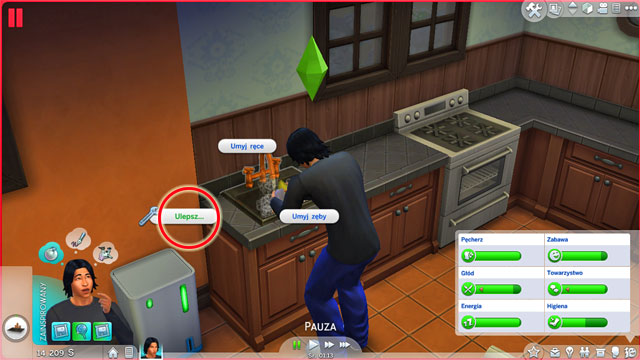 You can level up this skill by fixing another house appliances - Handiness - Skills - The Sims 4 - Game Guide and Walkthrough
