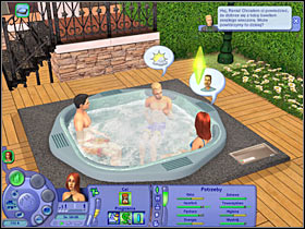 As you've probably noticed, Mickey will leave the hot tub - Chapter 6 - Scenario 1 - The Sims Life Stories - Game Guide and Walkthrough