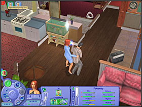 Once you've gained enough points (including the lower value), try choosing a few actions from the Flirt section - Chapter 9 - Scenario 1 - The Sims Life Stories - Game Guide and Walkthrough
