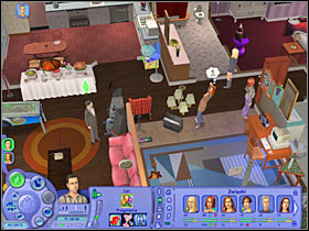 You could also buy other things (#1) that would allow you to have fun with the guests - Chapter 12 - Scenario 1 - The Sims Life Stories - Game Guide and Walkthrough