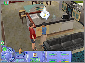 Greg will tell you more about what has happened with Samantha while our main character was on a business trip (#1) - Chapter 1 - Scenario 2 - The Sims Life Stories - Game Guide and Walkthrough