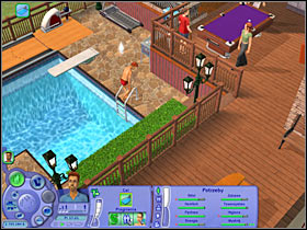 Once you're in the water, you will have to invite everyone to join your main character - Chapter 6 - Scenario 2 - The Sims Life Stories - Game Guide and Walkthrough
