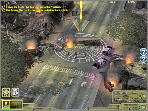 Keep heading east and make sure that all regular soldiers are following colonel Moore's lead - Mission 1 - part 1 - Prelude - Universe at War: Earth Assault - Game Guide and Walkthrough