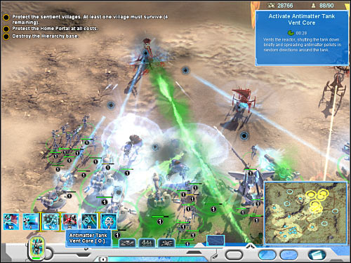 There are three targets in the lower section of the base - Mission 4 - part 2 - Novus - Universe at War: Earth Assault - Game Guide and Walkthrough