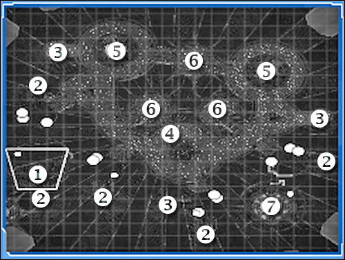 Map legend - Mission 6 - part 1 - Novus - Universe at War: Earth Assault - Game Guide and Walkthrough