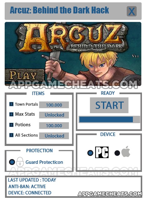 arcuz-behind-the-dark-cheats-hack-town-portals-max-stats-potions-all-sections