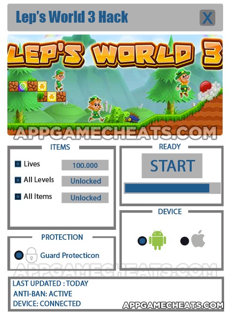 leps-world-three-cheats-hack-lives-all-levels-all-items