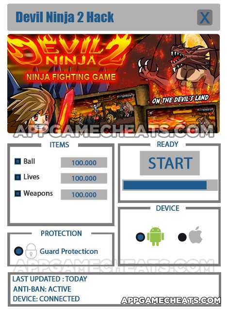 devil-ninja-two-cheats-hack-ball-lives-weapons