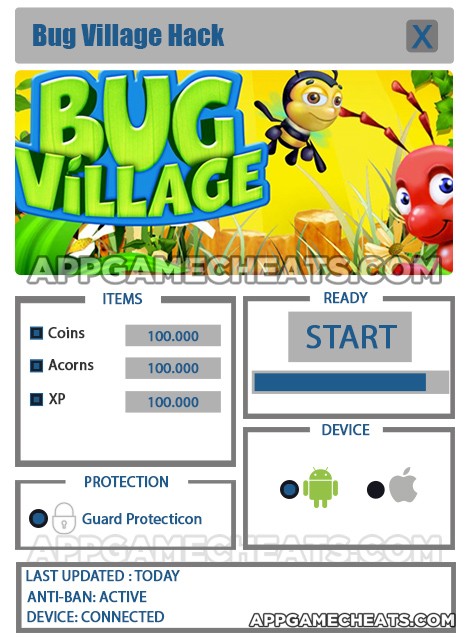 bug-village-cheats-hack-coins-acorns-xp