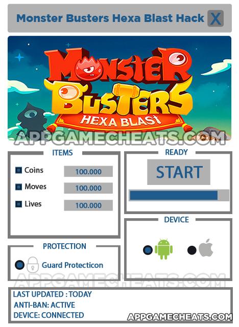 monster-busters-hexa-blast-hack-cheats-coins-moves-lives