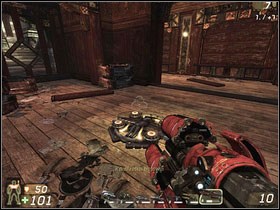 Description: First fight in fact - Battle 1 - Chapter I	 - Unreal Tournament III - Game Guide and Walkthrough