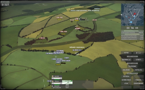 Regroup and start clearing foreground on the plateau [9] (detect enemy's units and attack with all tanks at once or use mortars (picture below)) - [Able Archer] - Albion Plateau - [Able Archer] - Wargame: European Escalation - Game Guide and Walkthrough