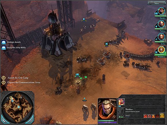 After dealing with Orcs you can take over the communications array - Main storyline - The True Enemy - Main storyline - Warhammer 40,000: Dawn of War II - Game Guide and Walkthrough
