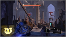 Just after landing youll be attacked by the bunch of orcs [1] - 9 - The Weapon - Walkthrough - Warhammer 40,000: Space Marine - Game Guide and Walkthrough