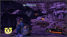 There is a blue container with Plasma Rifle inside [1] - 12 - Dying of the Light - p. 2 - Walkthrough - Warhammer 40,000: Space Marine - Game Guide and Walkthrough