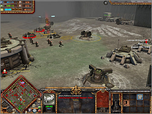 Enemy HQ in the North Corner of map. - 1B - Dussala Precinct - KAURAVA I - Warhammer 40.000: Dawn of War - Soulstorm - Game Guide and Walkthrough