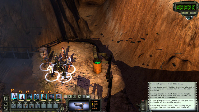 IN total, there are 8 sludge barrels (the screenshot) Six of them are in the canyon and there are two in the Temple - Main quest - The way to Damonta - Temple of Titan - quests - Wasteland 2 - Game Guide and Walkthrough