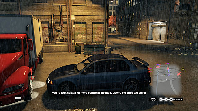 Hiding in the car will allow you to wait for the moment, at which you can resume your escape - Using the available means of transport - Watch Dogs - Game Guide and Walkthrough