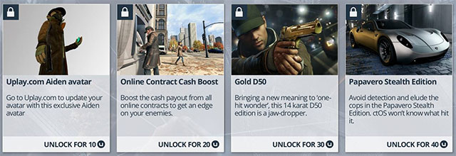 The uPlay rewards - uPlay - Watch Dogs - Game Guide and Walkthrough