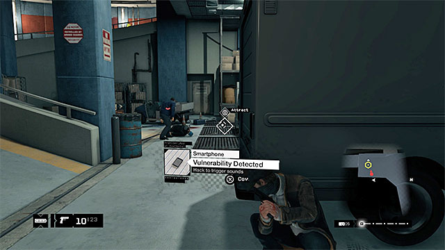 The phone will distract the second policeman - Mission 1 (Bottom of the Eighth) - Main missions - Act I - Watch Dogs - Game Guide and Walkthrough