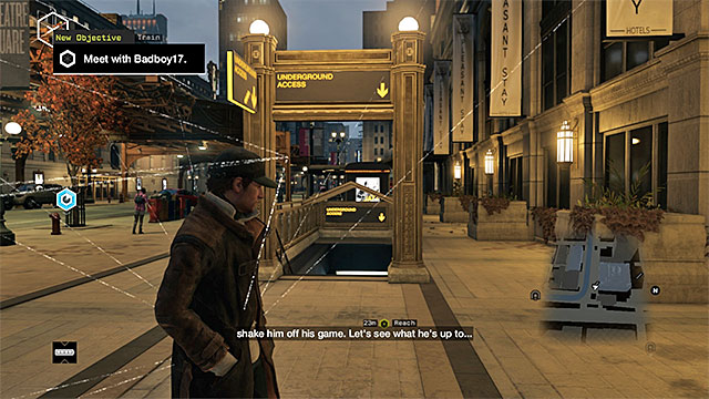 The stairs to the metro station - Mission 5 (Open Your World) - Main missions - Act I - Watch Dogs - Game Guide and Walkthrough