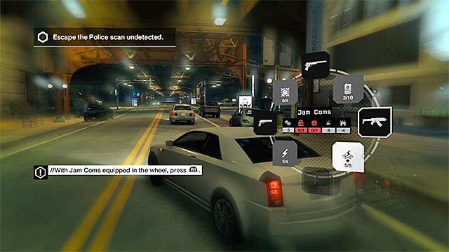 Jam Coms is one of the available gadgets - Mission 5 (Open Your World) - Main missions - Act I - Watch Dogs - Game Guide and Walkthrough