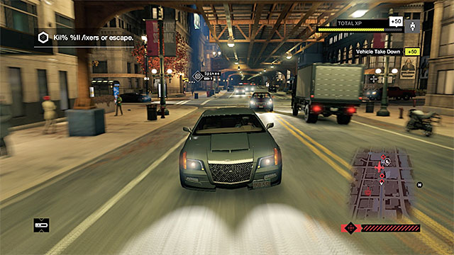 You can try destroying the cars that take part in the chase. - Mission 7 (Not the Pizza Guy) - Main missions - Act I - Watch Dogs - Game Guide and Walkthrough