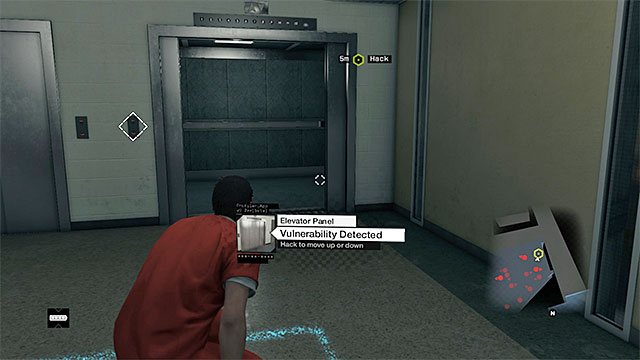 The elevator - Mission 9 (Dressed in Peels) - Main missions - Act I - Watch Dogs - Game Guide and Walkthrough
