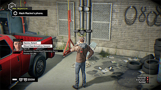 Racine is in the garage - Mission 2 (Breakable Things) - Main missions - Act II - Watch Dogs - Game Guide and Walkthrough