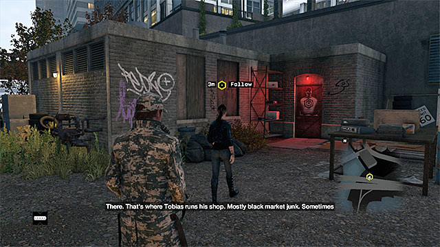 Tobiass staying place - Mission 4 (One Foot in the Grave) - Main missions - Act II - Watch Dogs - Game Guide and Walkthrough