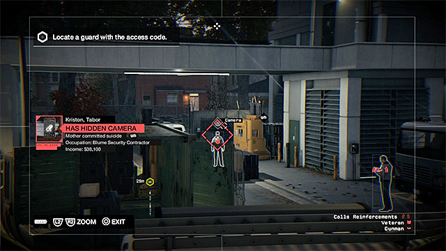 The guard with a camera - Unlocking mission 6 - Main missions - Act II - Watch Dogs - Game Guide and Walkthrough