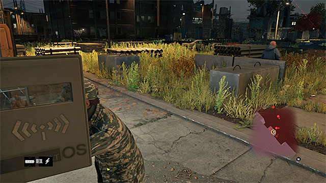 Wait for the guard to turn away, before you interact with the terminal - Mission 6 (Jury-Rigged) - Main missions - Act II - Watch Dogs - Game Guide and Walkthrough