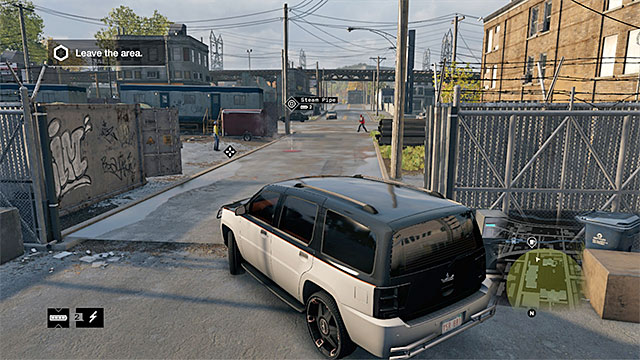 You can steal one of the cars of the gangsters - Mission 6 (Jury-Rigged) - Main missions - Act II - Watch Dogs - Game Guide and Walkthrough