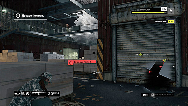 It is a good idea to detonate charges attached to the enemies - Mission 12 (A Risky Bid) - Main missions - Act II - Watch Dogs - Game Guide and Walkthrough