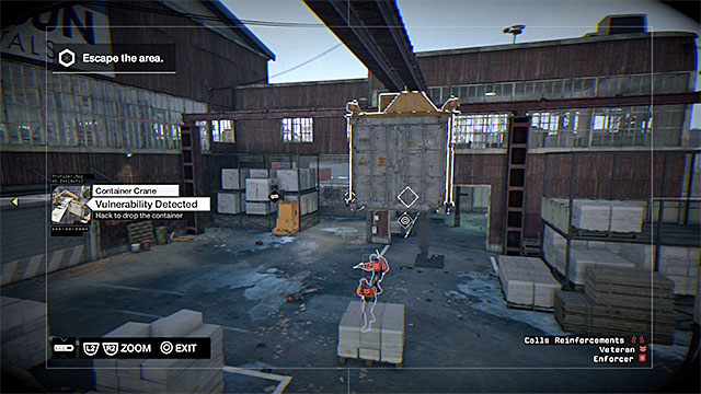 The next part of the docks is a big yard and two neighboring buildings (the exit is in the one on the left) - Mission 12 (A Risky Bid) - Main missions - Act II - Watch Dogs - Game Guide and Walkthrough