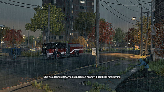 Stopping the firetruck is your last objective in this mission - Mission 15 (Way Off the Grid) - Main missions - Act II - Watch Dogs - Game Guide and Walkthrough