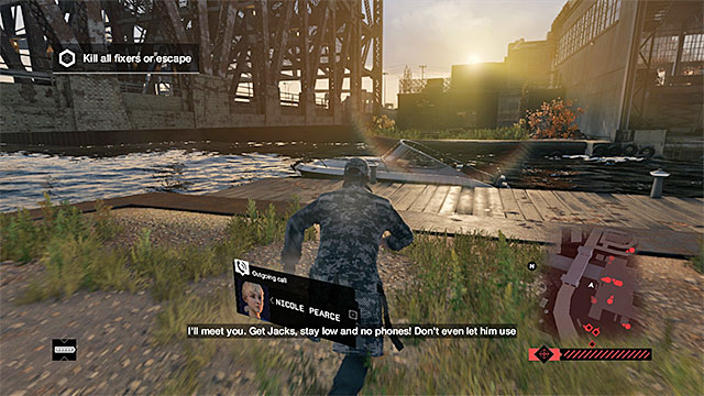 It is a good idea to use the boat - Mission 5 (Little Sister) - Main missions - Act IV - Watch Dogs - Game Guide and Walkthrough