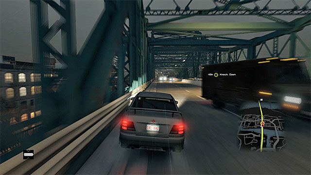 The drive against the traffic will allow you to take over the convoy, which travels Northwards - Jobs - Brandon Docks - Criminal Convoys - Watch Dogs - Game Guide and Walkthrough