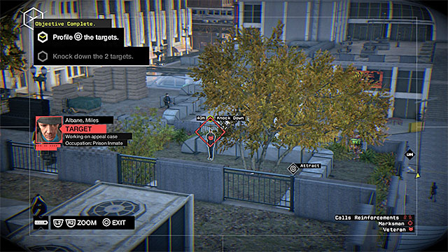 Start hacking into the cameras high above and mark, with the Profiler, the successive enemies - Hideouts - The Loop - Gang Hideouts - Watch Dogs - Game Guide and Walkthrough