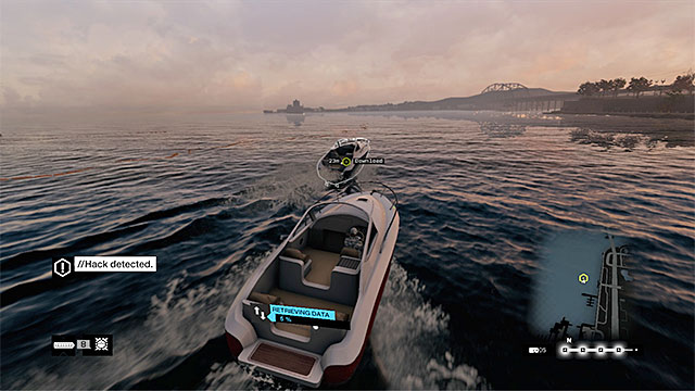 Keep within short distance of the boat that you are chasing - Contracts - The Loop - Fixer Contracts - Watch Dogs - Game Guide and Walkthrough
