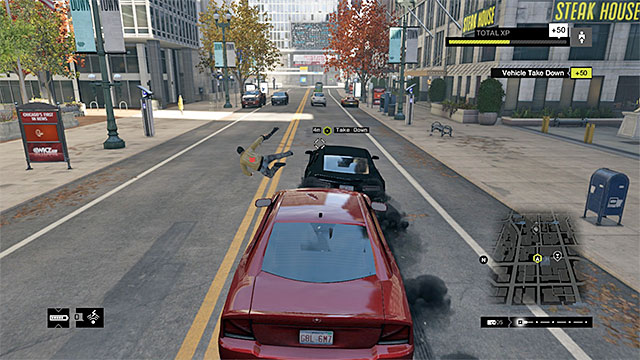 After you neutralize the first car, you will have to hack into the phone of its driver - Contracts - The Loop - Fixer Contracts - Watch Dogs - Game Guide and Walkthrough