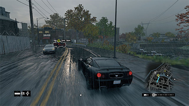 wait for a good moment to hack into an obstacle - Contracts - Brandon Docks - Fixer Contracts - Watch Dogs - Game Guide and Walkthrough